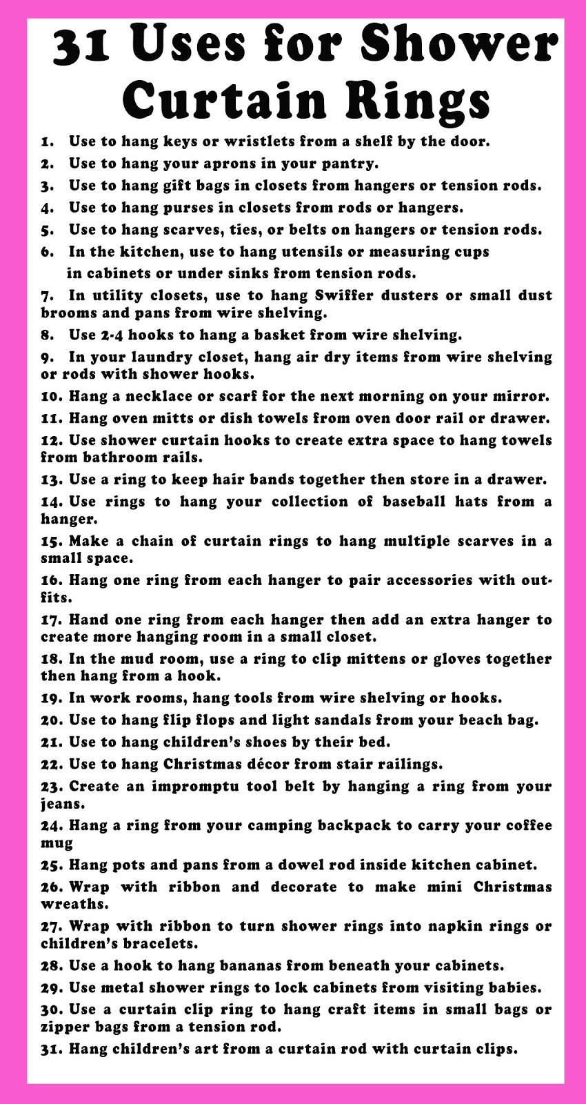 Organistas And Hors D Oeuvres Thirty One Uses For Shower Curtain