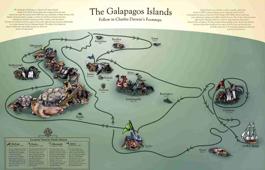 PALAEOBLOG On This Day (1835) Darwin Reaches the Galapagos Islands