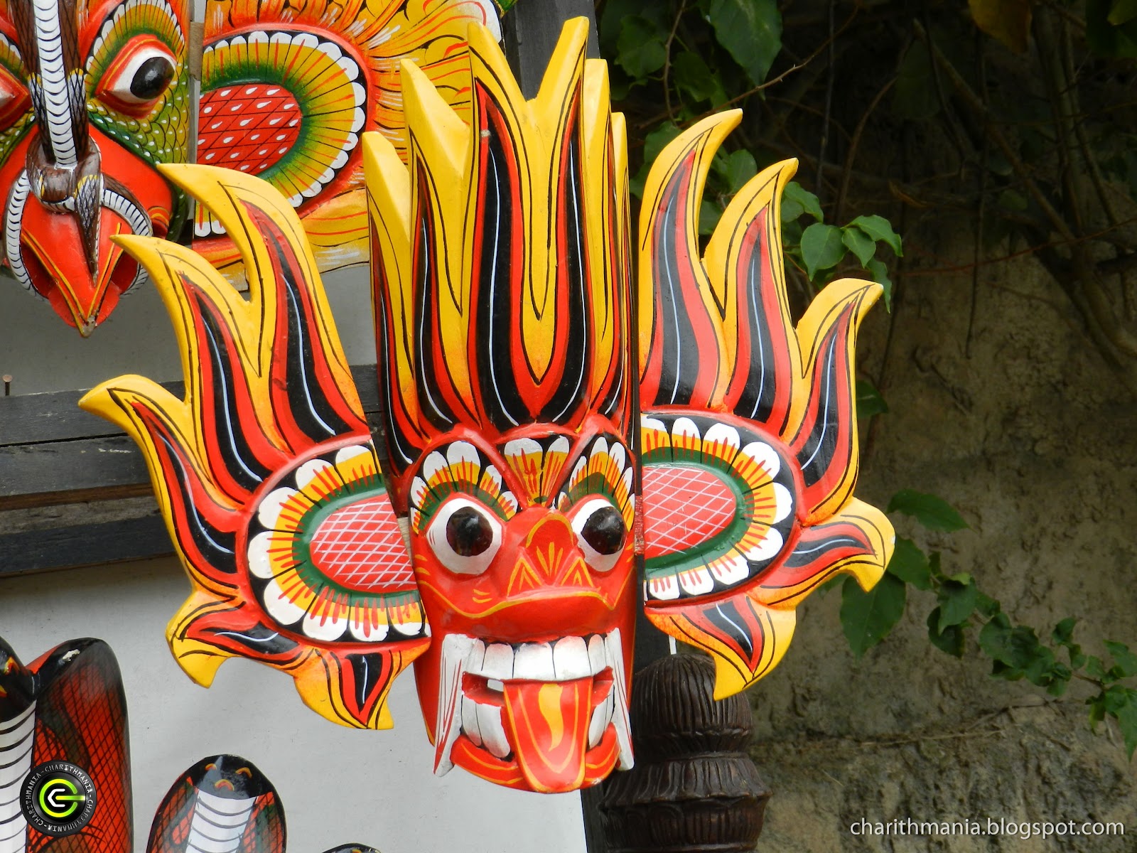 CharithMania: Wooden Devil Masks & Arts of Sri Lanka From Kandy