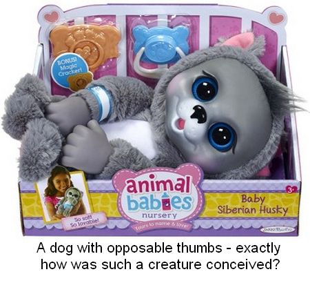 animal baby doll