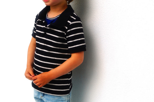 the French poloshirt, recycle project, sewn by huisje boompje boefjes