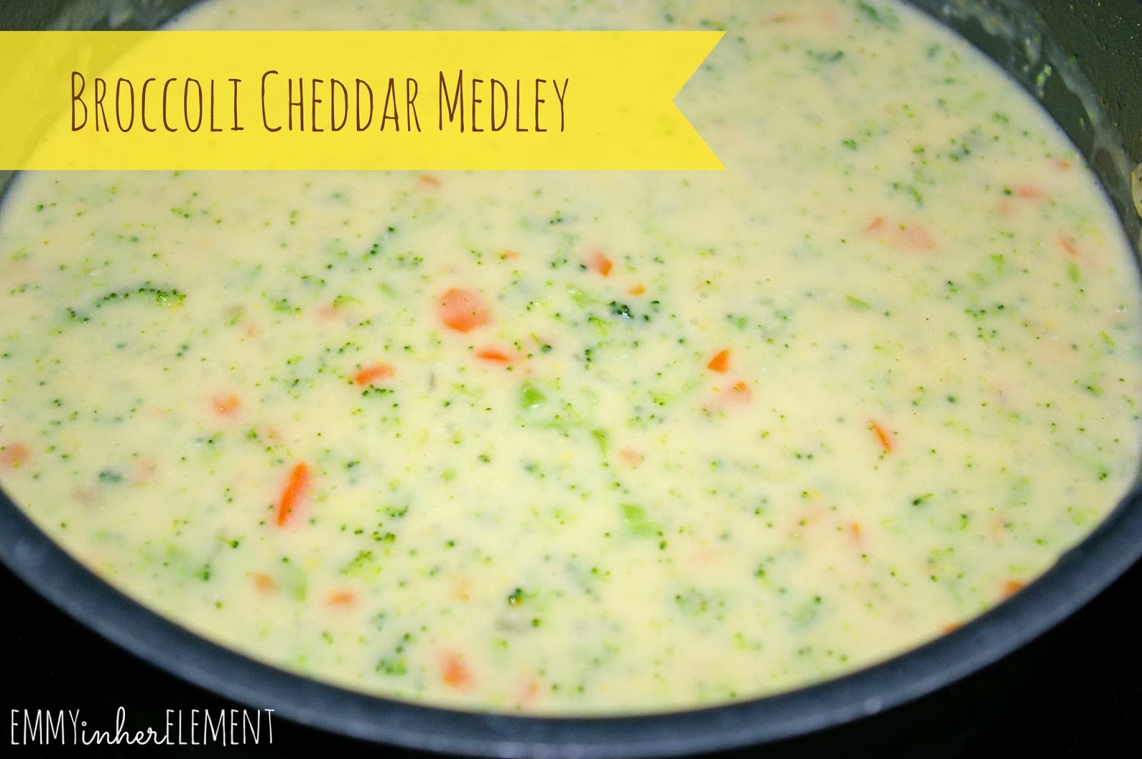 Emmy in her Element Broccoli cheese medley in a bread loaf