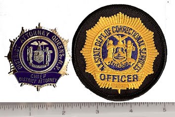 NYC DA (badge) & DOC (patch)