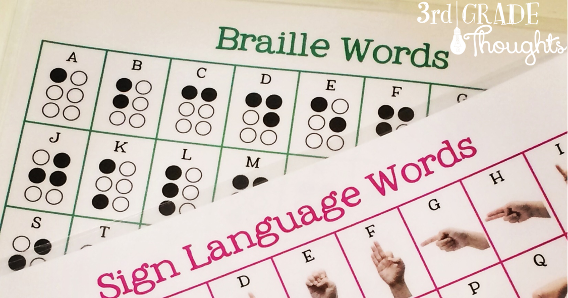 Ways to Introduce Braille Word Work 3rd Grade Thoughts