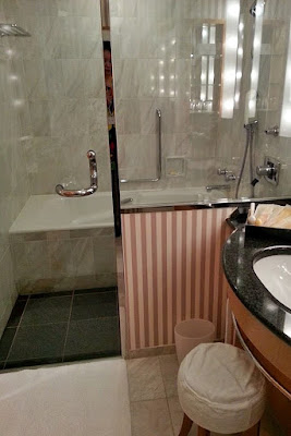 bath robes, towels embroidered with hotel's logo and toiletries. www.meheartseoul.blogspot.com | Imperial Hotel Osaka