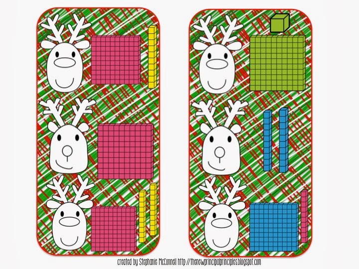 Where's Rudolph? Math Freebie Principal Principles