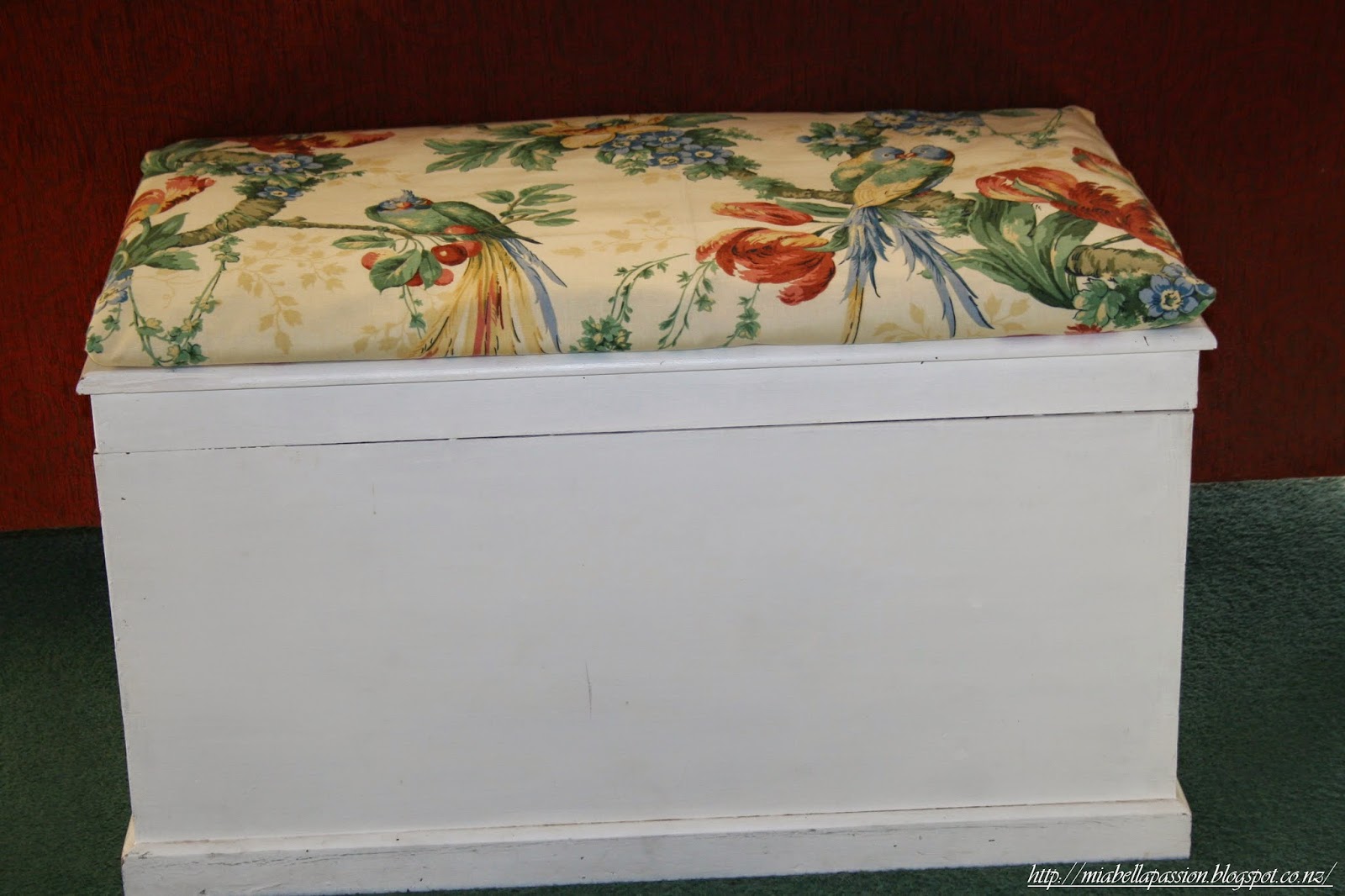 Mia Bella Passions Blanket Chest 'No Sew' Cushion Topper...