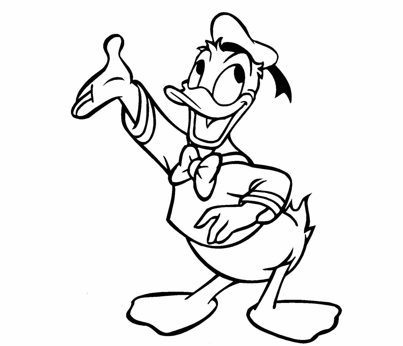 donald duck coloring drawing free wallpaper