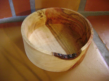 natrual edge bowl, carob