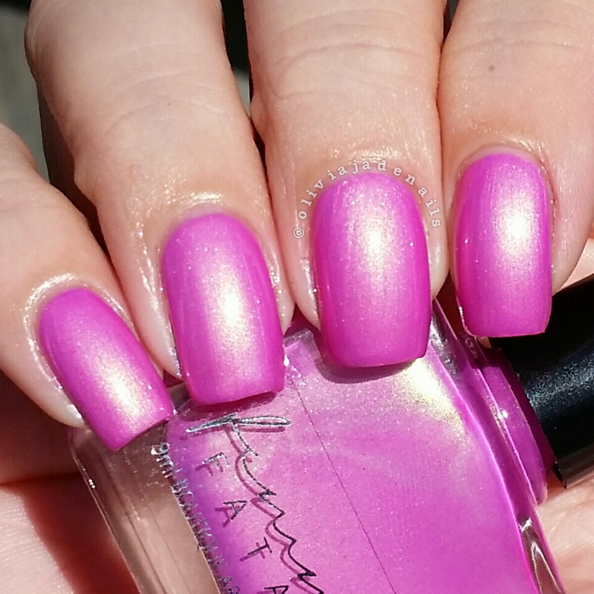 Femme Fatale Cosmetics Love's Wound swatched by Olivia Jade Nails