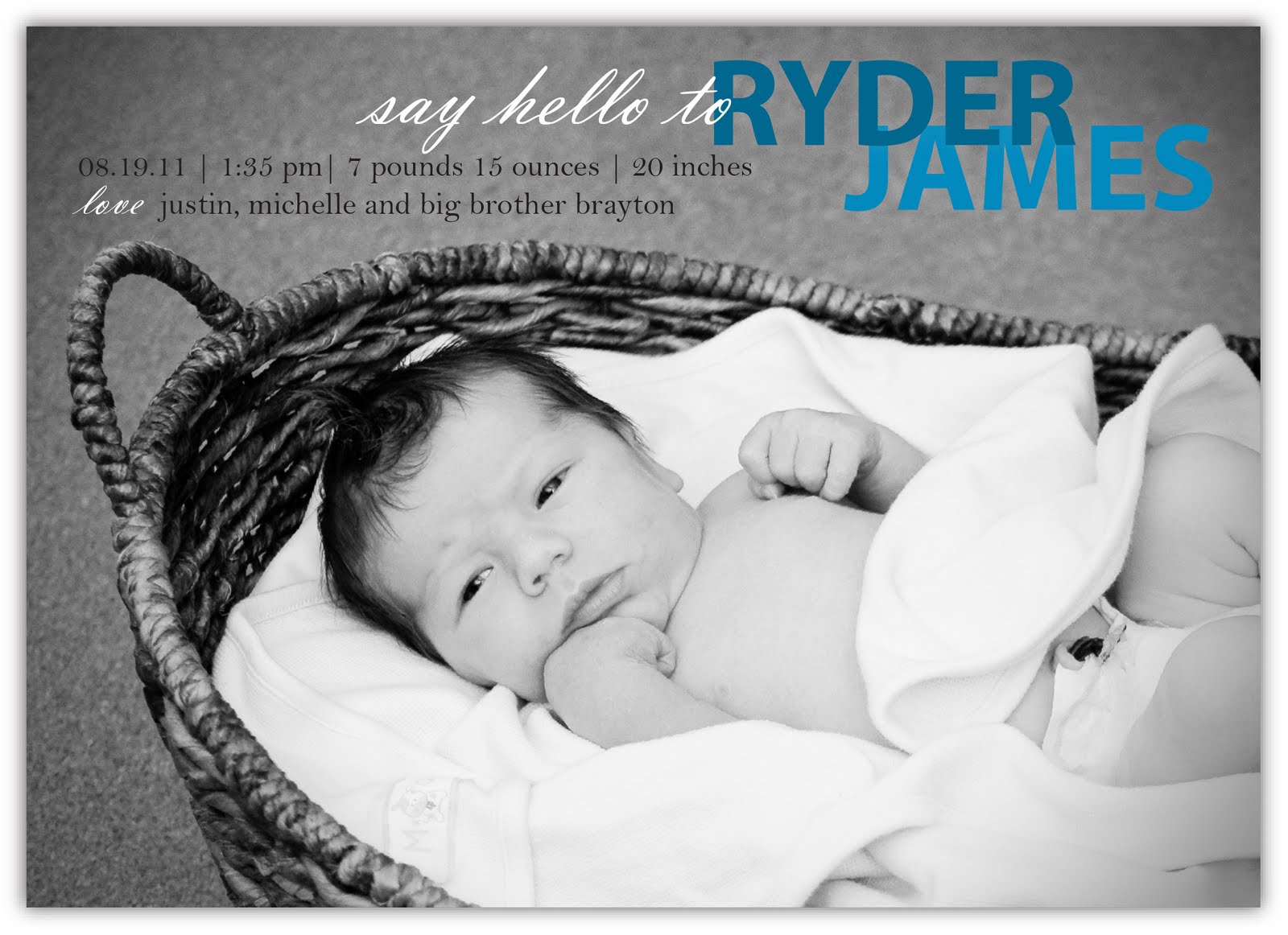 online birth announcement