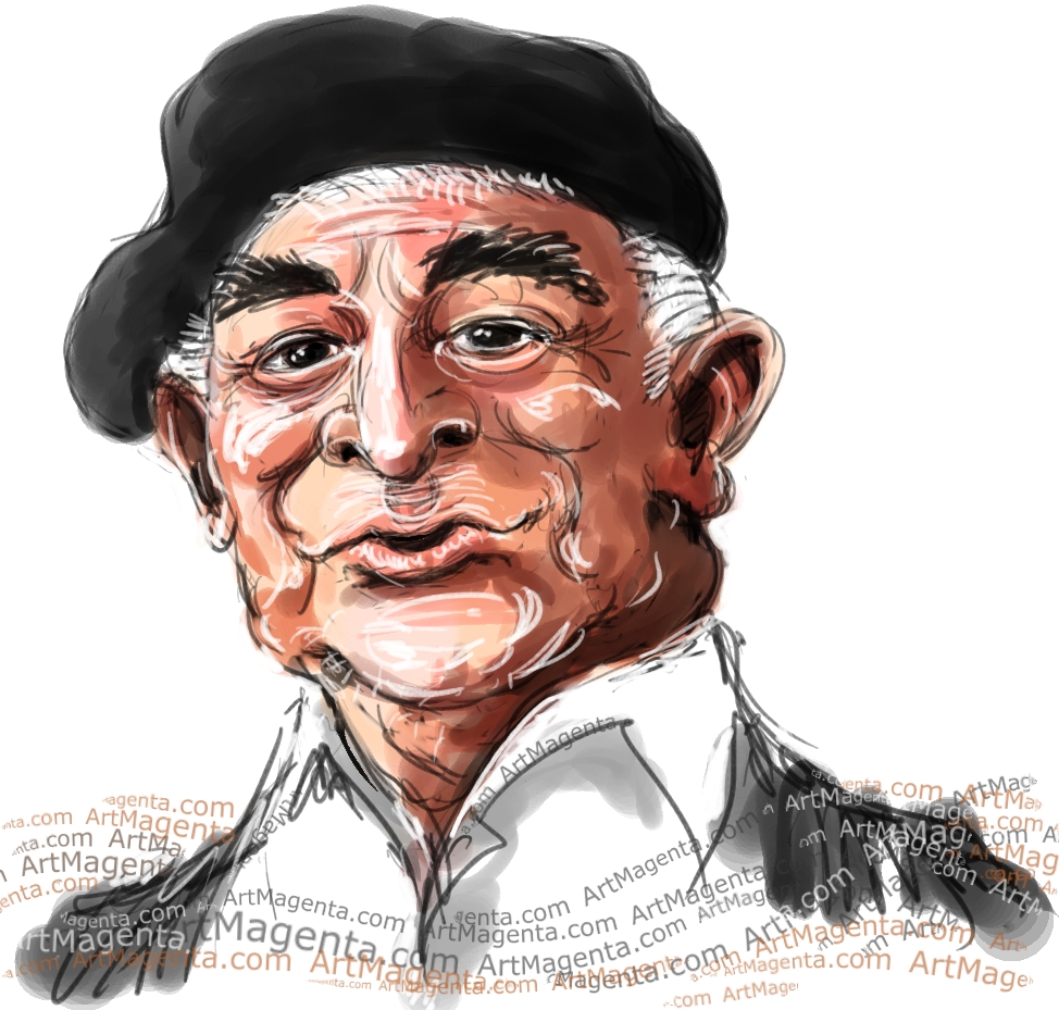 Evert Taube En karikatyr av Evert Taube tecknad av illustratören Artmagenta
