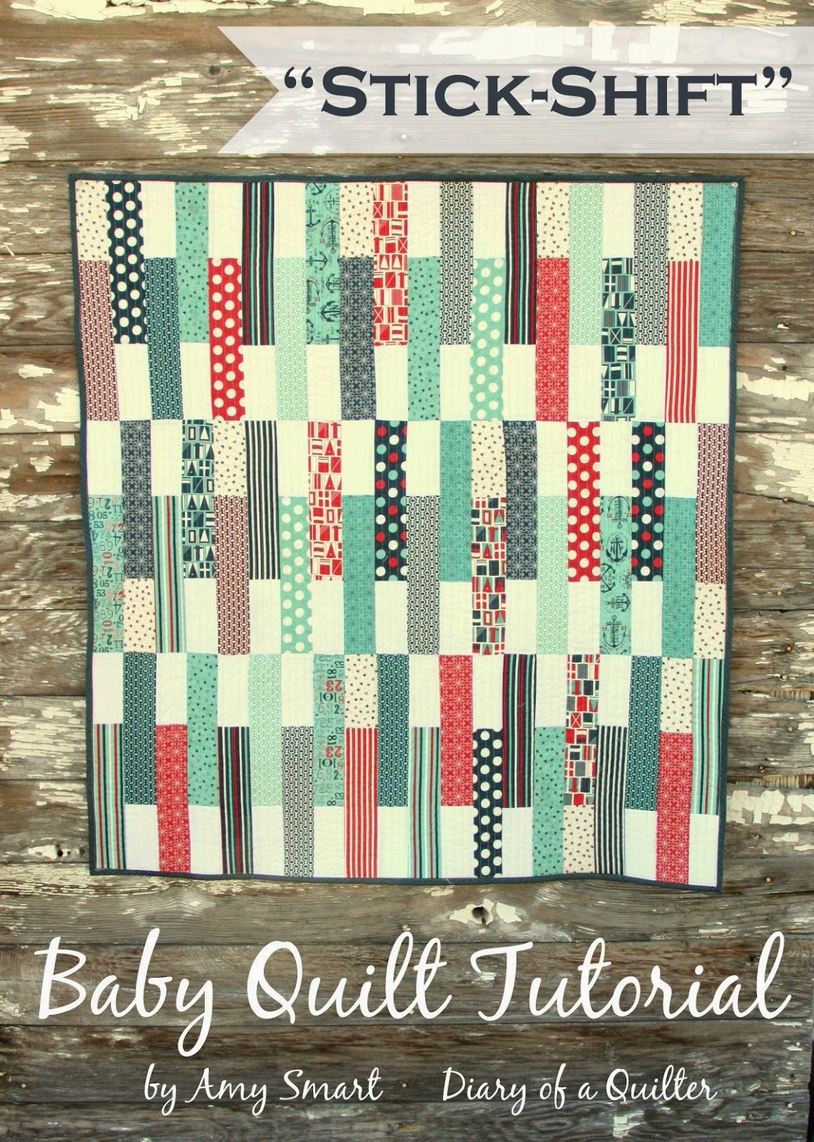 Jolly Bars Baby Quilt Tutorial Diary of a Quilter a quilt blog