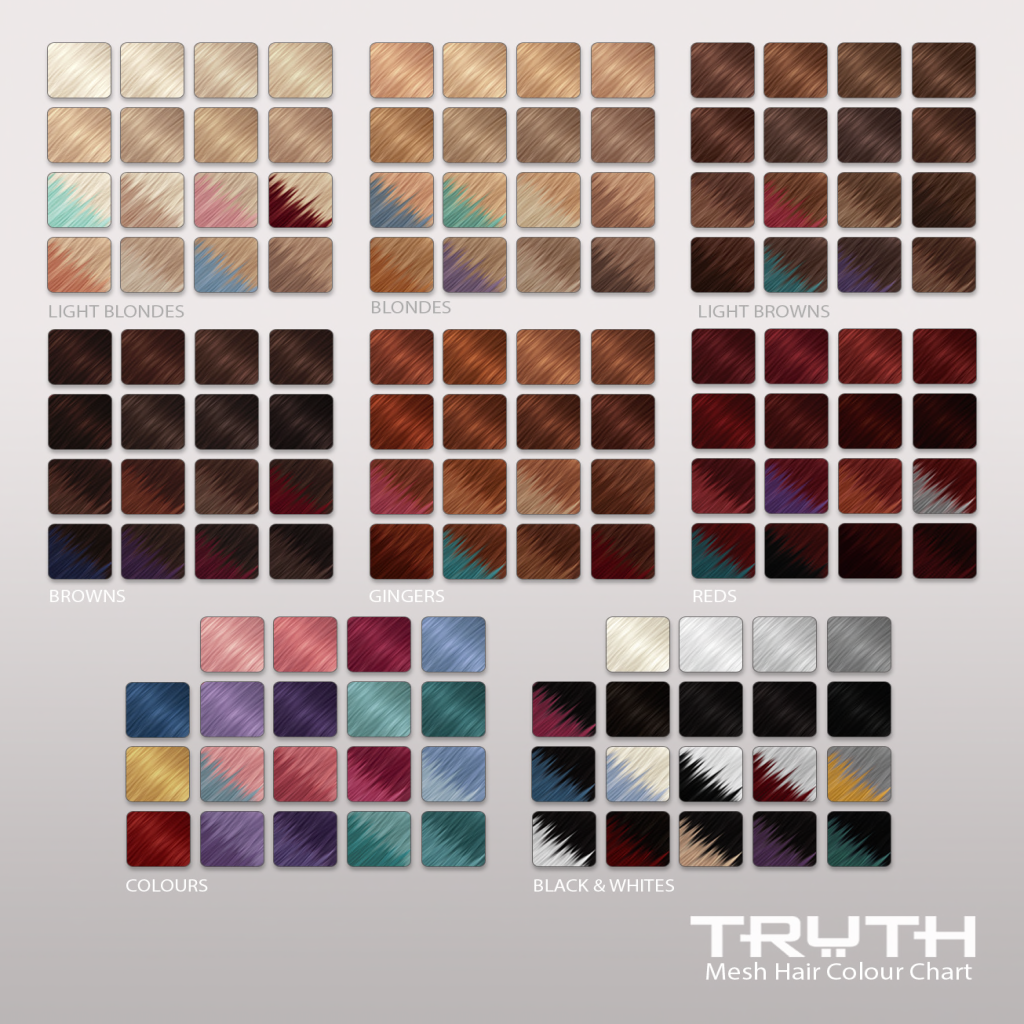r amp l second style new truth hairs official hair colour chart