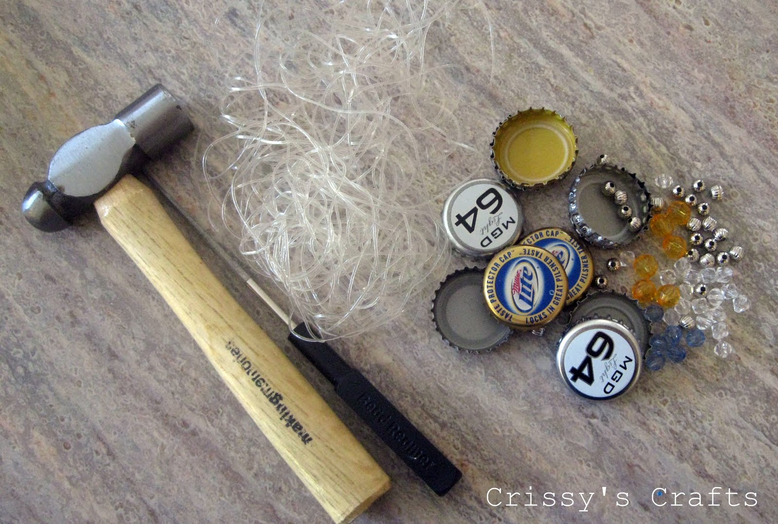 Crissy's Crafts Bottle Cap Bracelet