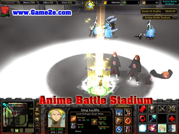 Download Anime Battle Character [ABC] WC3 Map [Hero Arena]