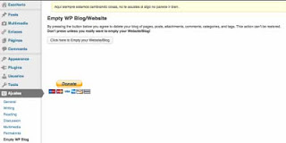 plugin called WP Empty Blog / Website