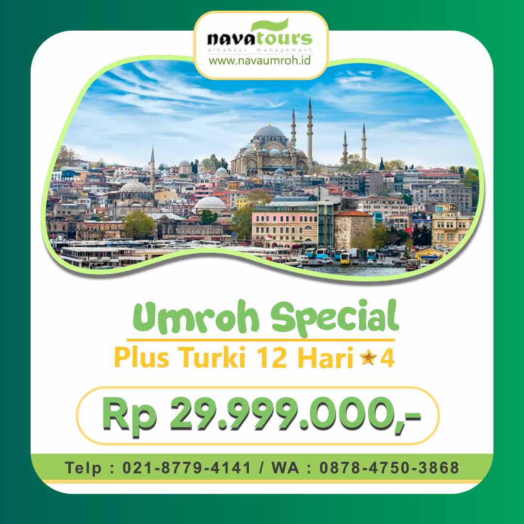 umroh pls turki btg 4 12 hari rp 29 jutaan nava tour jakarta