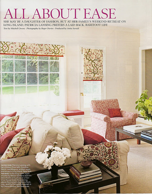 Chinoiserie Chic Clarence House Flowering Quince / CurtainsMade4U