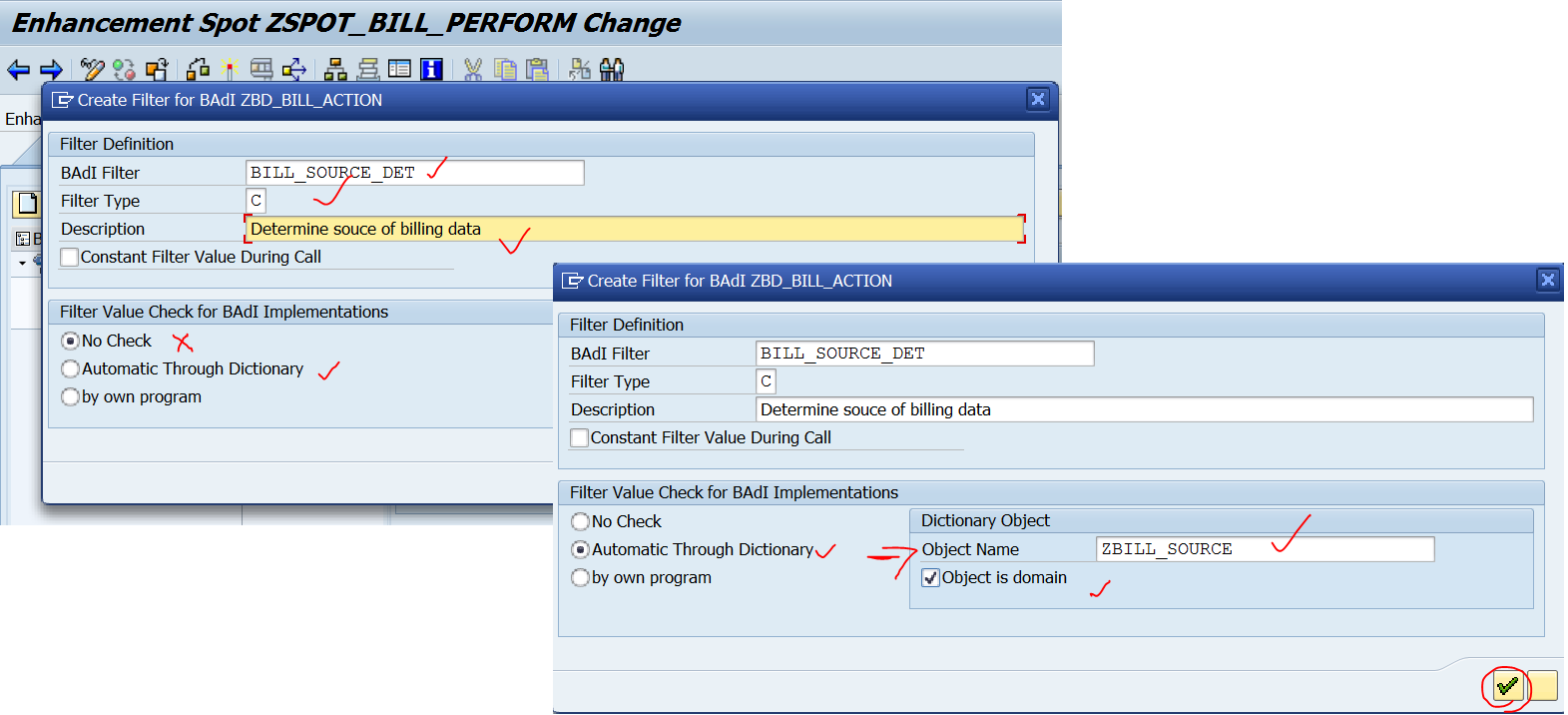 TECHSAP Kernel BAdI How to Use Kernel BAdI with limited filter Use?