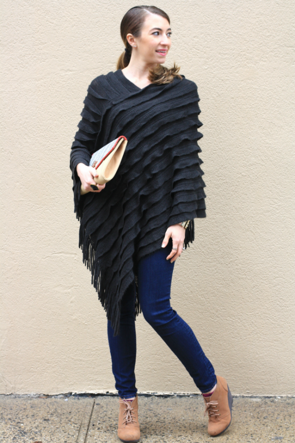 DRESSED by Jess The Poncho Sweater