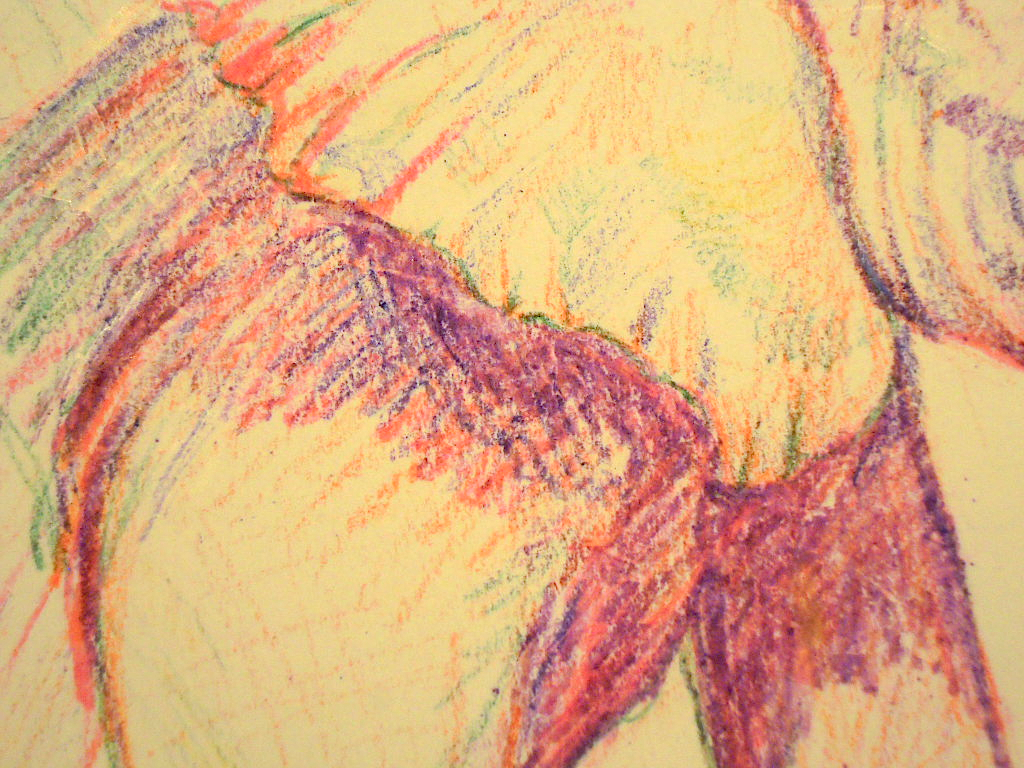 An Elephant a Day: Elephant No. 280: Crayon Drawing