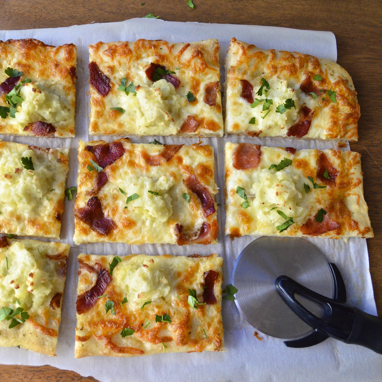 Mashed Potato and Bacon Pizza Virtually Homemade Mashed Potato and