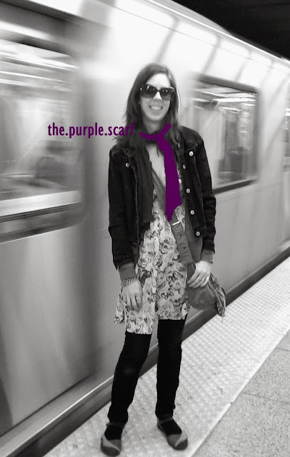 Melanie.ps: Fashion, Beauty, Lifestyle, Culture Blogger from Toronto The Purple Scarf Subway TTC