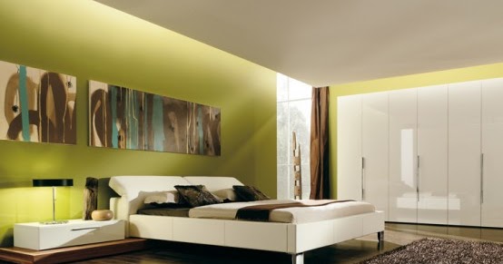 Dormitorio Minimalista y Colorido - Diseño Interior por Huelsta