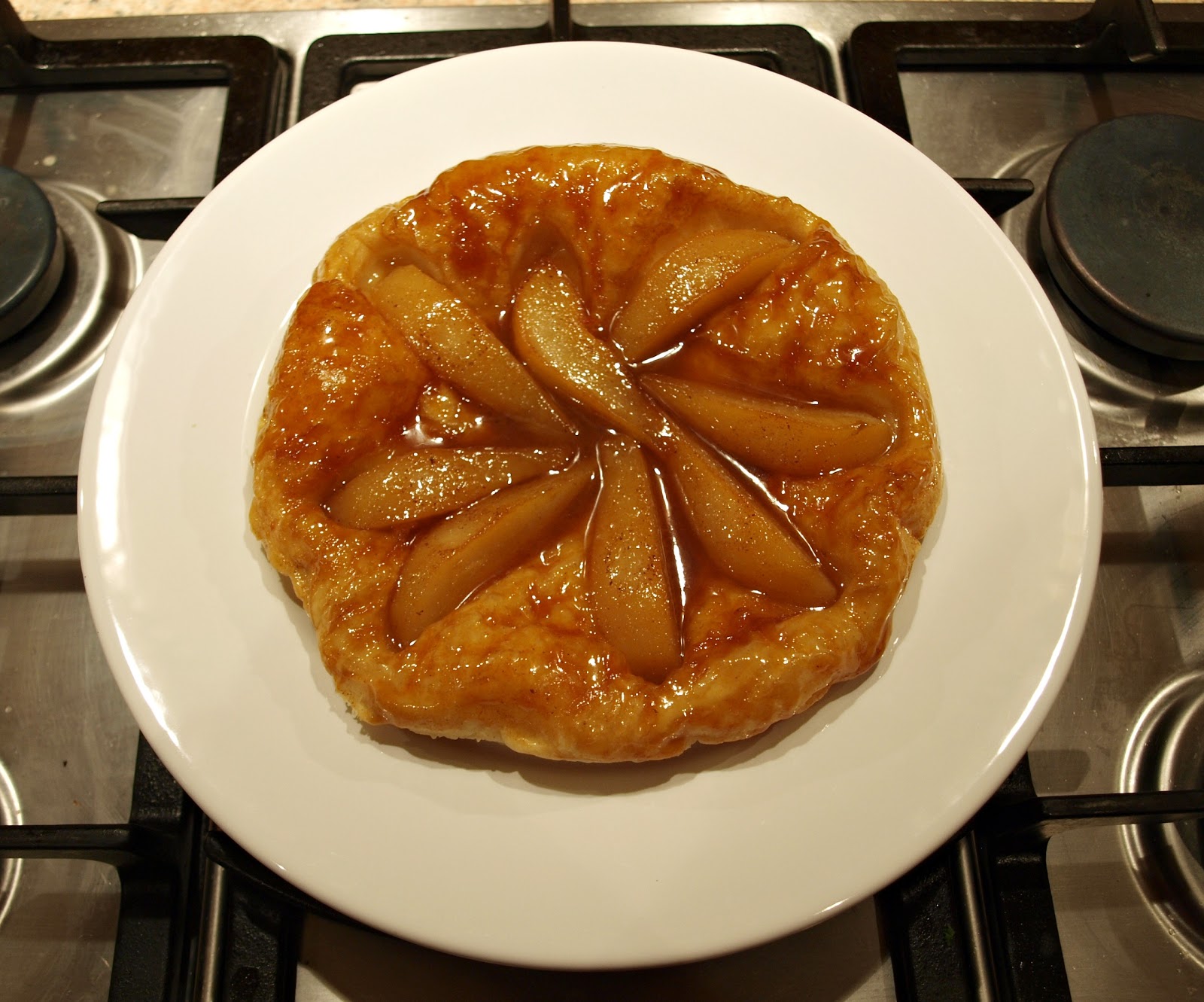 Onions and Paper Pear Tarte Tatin