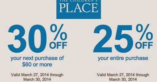 Childrens place coupons 30 off