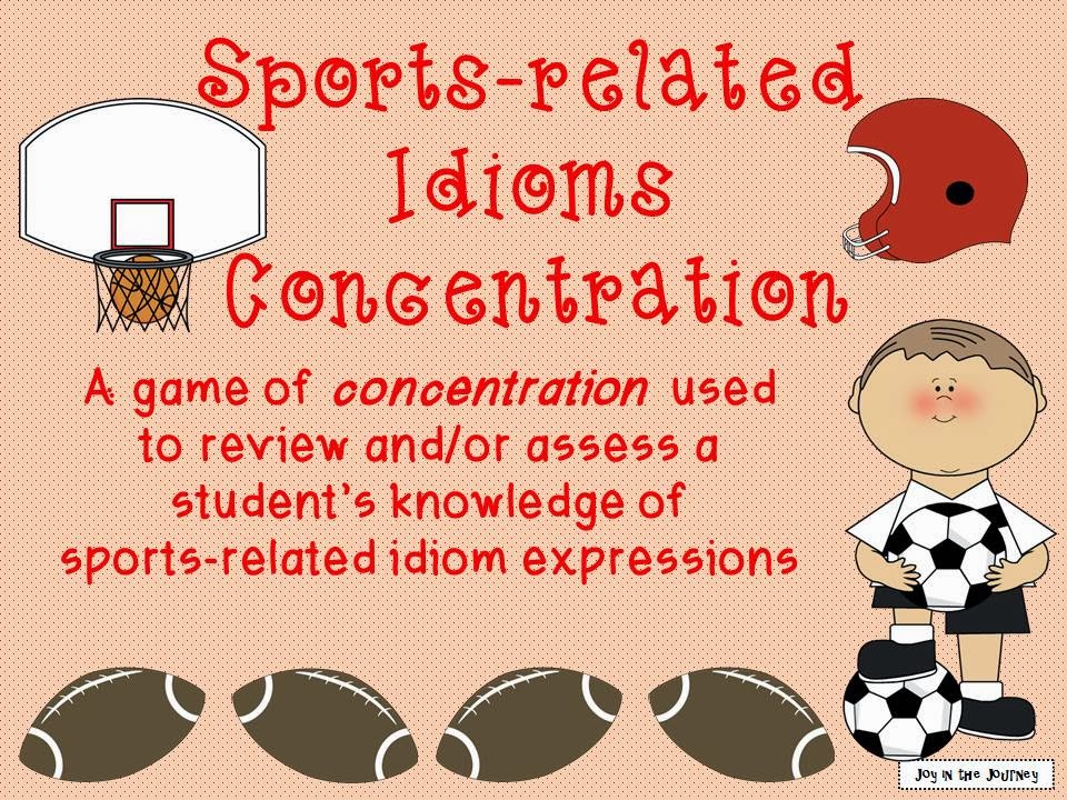 Sports Figurative Language Joy in the Journey Teaching