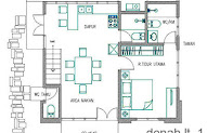 34+ Denah Rumah Jawa Modern  Denah Rumah