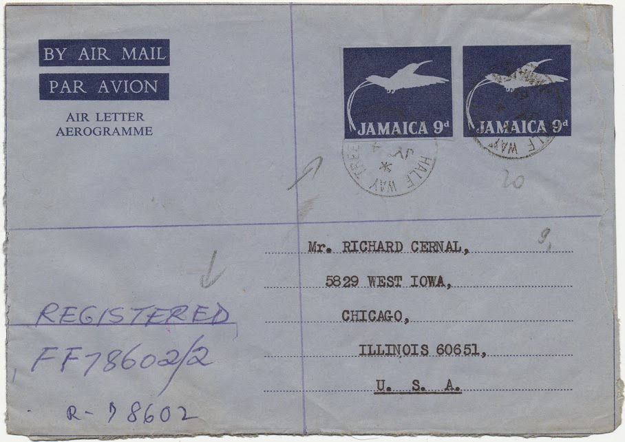 Aerogrammes & Airletters Philatelic Archeology Jamaica Aerogramme