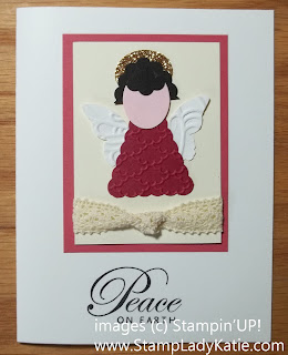 Punch Art angel made with Stampin'UP!'s Pennant Punch