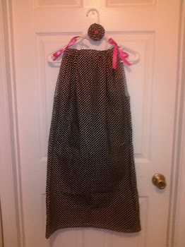 Pink Ribbon Polka Dot Pillowcase Dress