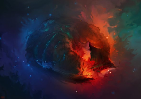 As surreais ilustrações nas nuvens de Artem Cheboha a.k.a. Rhads Artem Cheboha rhads deviantart ilustrações paisagens surreais fantasia céu nuvens baleias voando