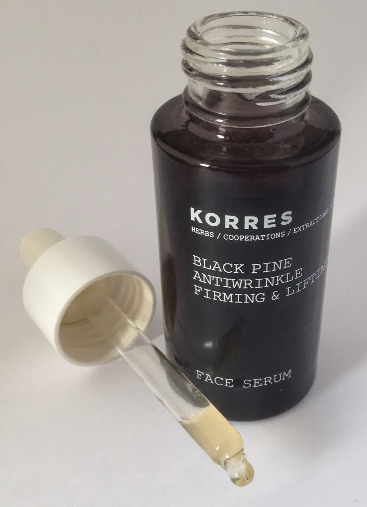 BeautySwot Korres Black Pine Antiwrinkle Firming & Lifting Face Serum Review