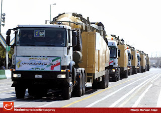 Iranian trucks transporting Shahab-3 missiles Shahab-3 missiles