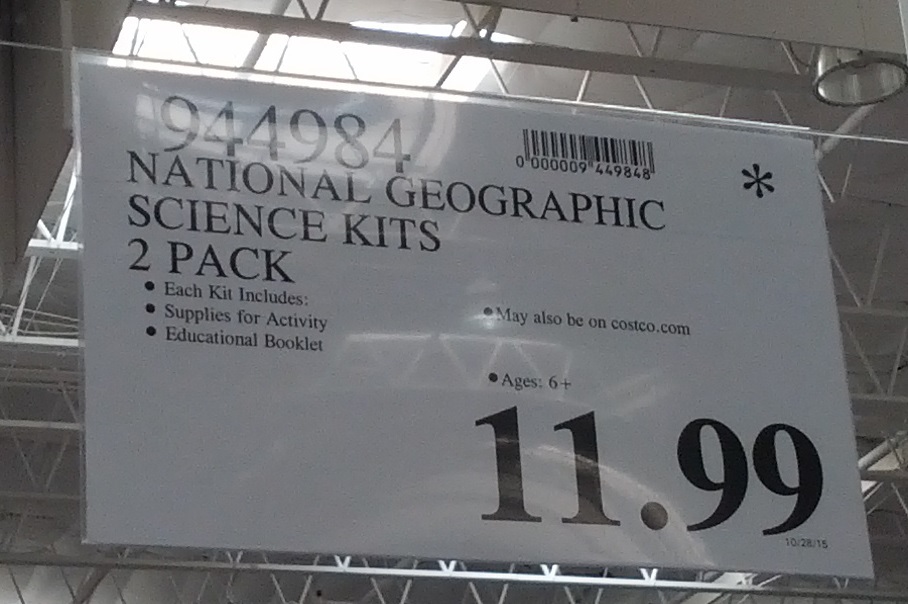National Geographic Science Kits Costco Weekender