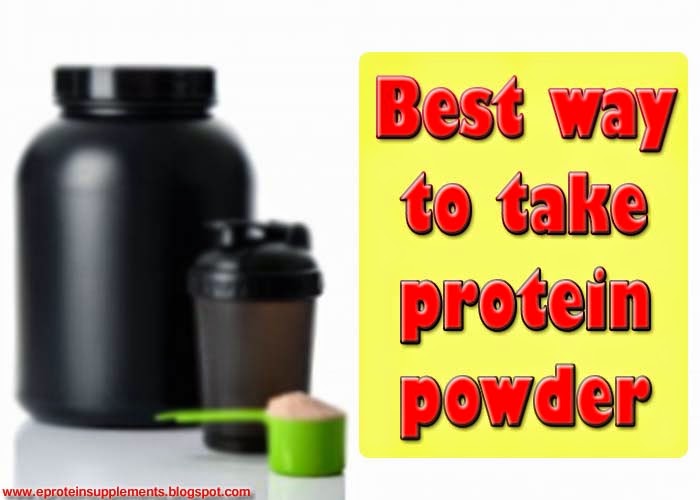 Best way to take protein powder