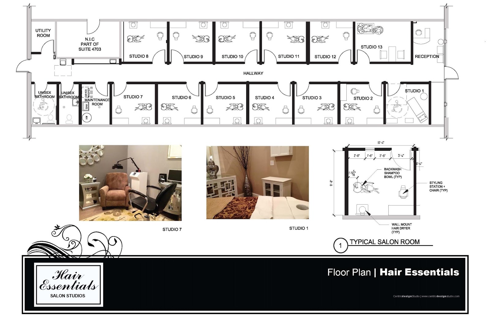 hair salon layout