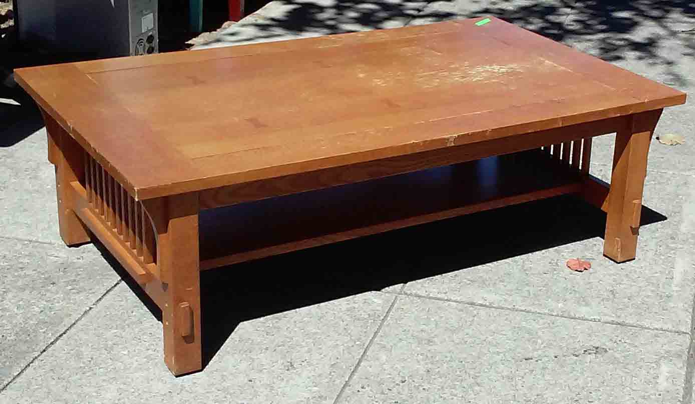 UHURU FURNITURE & COLLECTIBLES SOLD Mission Oak Coffee Table 50