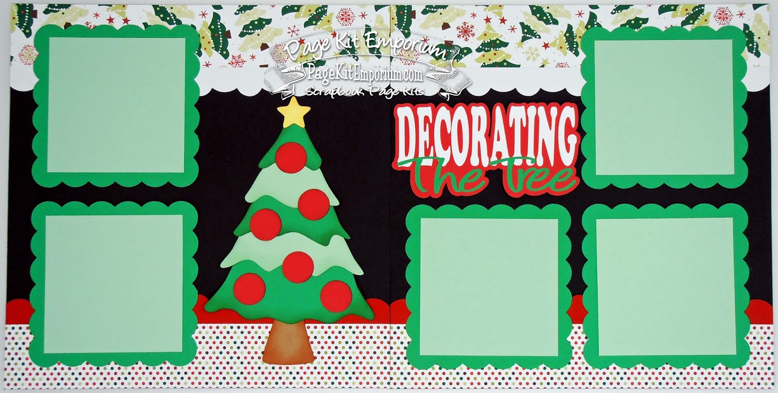 BLJ Graves Studio Decorating The Tree Christmas Scrapbook