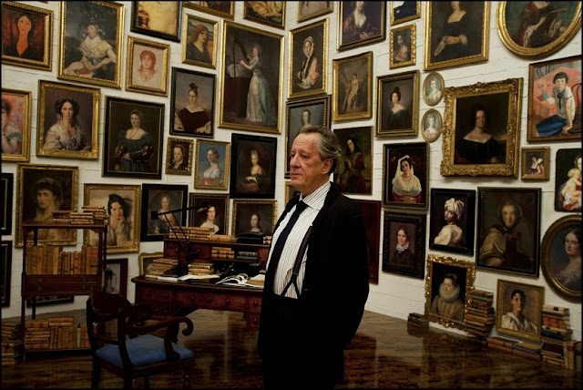 Geoffrey Rush as Virgil Oldman in his secret chamber of expensive paintings. The Best Offer Geoffrey Rush movie still