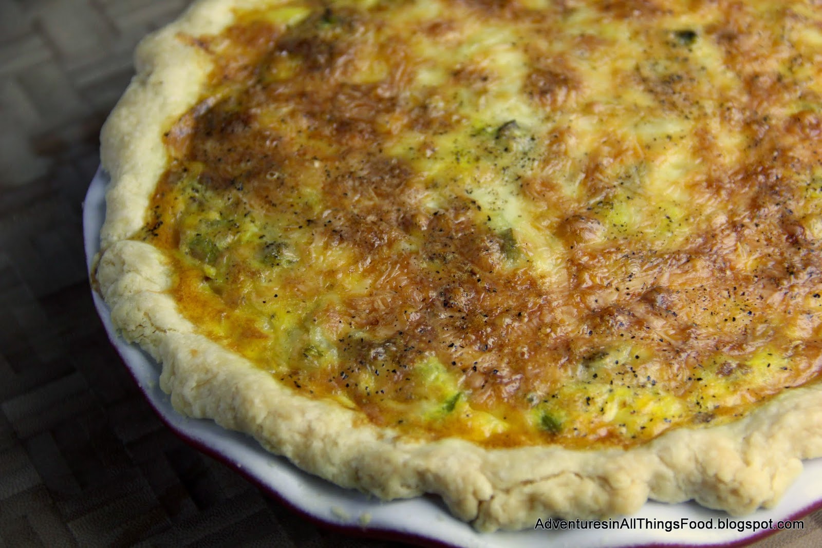 Adventures in all things food Bacon Leek and Asparagus Quiche
