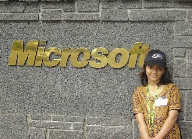 Arfa Karim 9 anos desenvolvedore de software microsoft