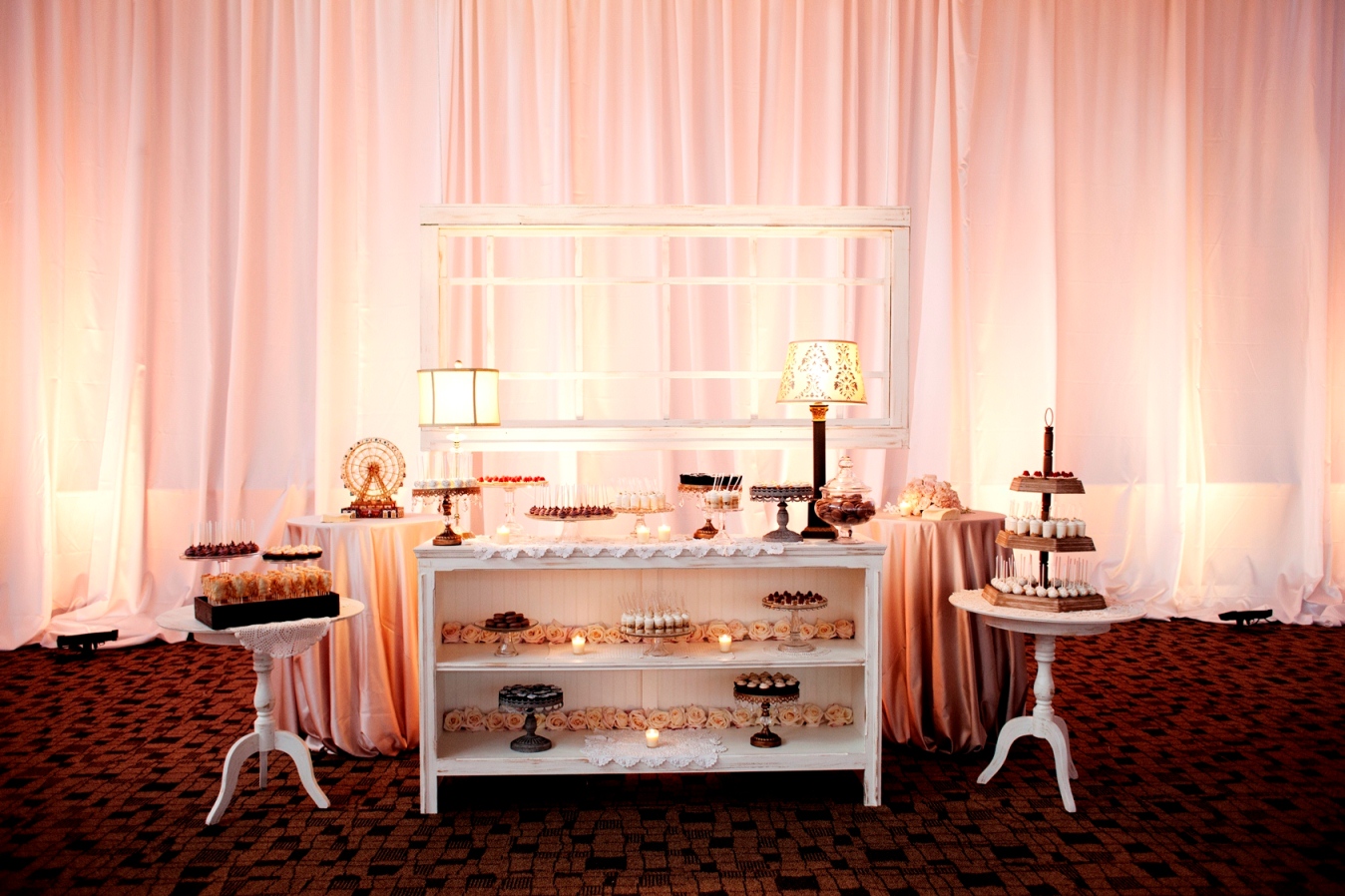 cocoa & fig Romantic Mini Dessert Table Jacey & Aaron