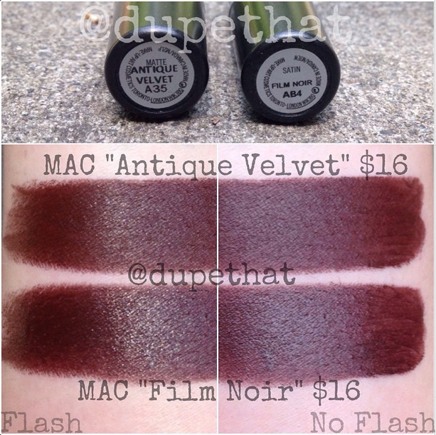 Dupethat Mac Antique Velvet Dupes