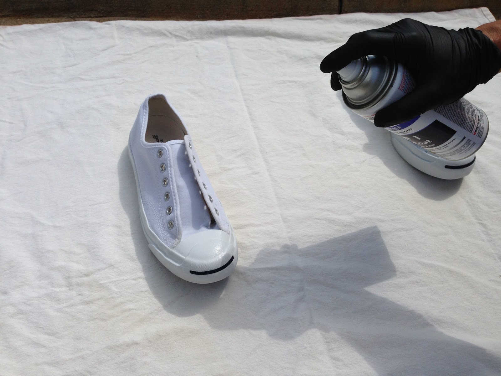 Food. Fashion. Home. Waterproofing White Sneakers with Never Wet